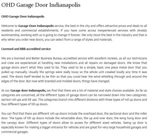Garage Door Indianapolis